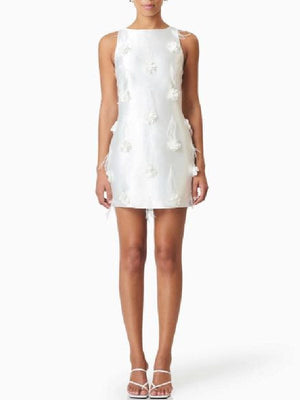 Real Housewives Ultimate Girls Trip 2026 White Floral Mini Dress - view 4