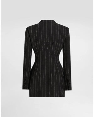 Ted Lasso S04 Hannah Waddingham Black Pinstripe Blazer - view 3
