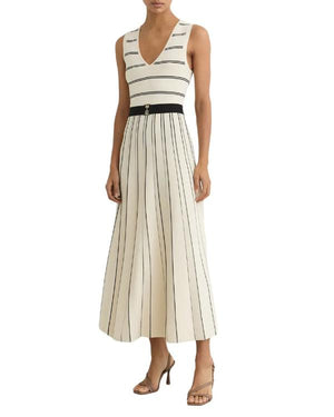 Reasonable Doubt S04 Meagan Good Stripe Knit Midi Dress - view 2