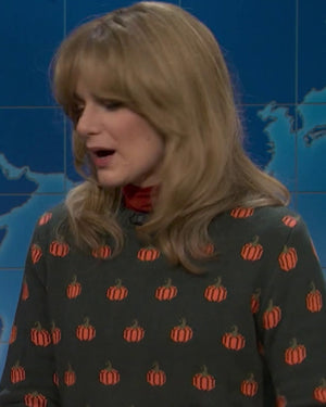 Saturday Night Live S52 Ashley Padilla Pumpkin Sweater