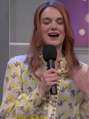 SNL Season 51 Ashley Padilla Printed Blouse