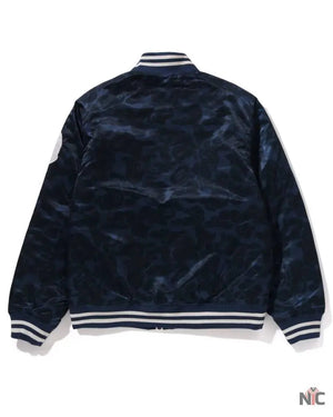 Solid Camo NYC Logo Nylon Varsity Jacket