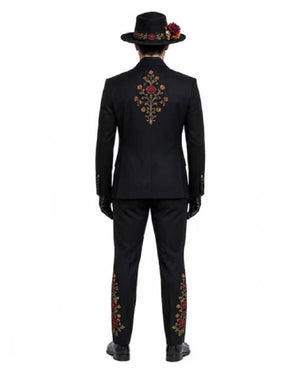 Day of The Dead Halloween Sugar Skull Tuxedo Suit - view 7