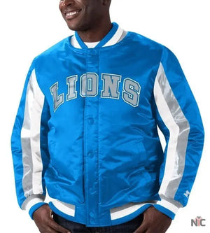 Starter Detroit Lions Stripe Jacket