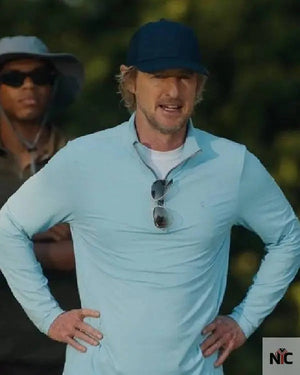 Stick Owen Wilson Long Sleeve Polo Shirt