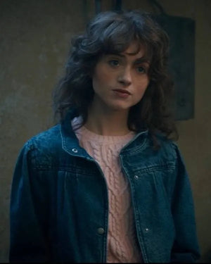 Stranger Things S05 Natalia Dyer Blue Denim Jacket