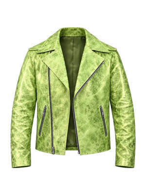 Street Fighter Premiere Seth Rollins Green Biker Jacket - view 2