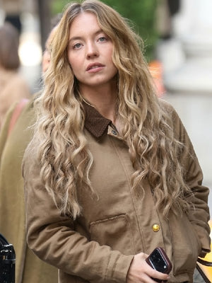 Sydney Sweeney The Housemaid's Secret Brown Jacket