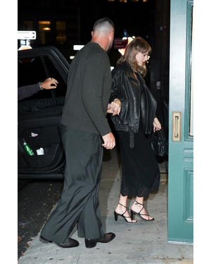 Taylor Swift NYC 2026 Black Leather Jacket - view 2