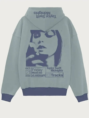 Taylor Swift Midnights Patient Zero Grey Hoodie