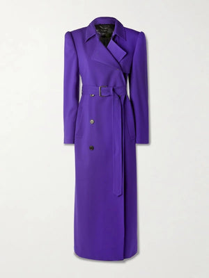 Ted Lasso S4 Hannah Waddingham Purple Belted Coat
