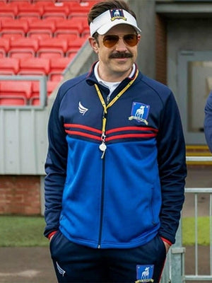 Ted Lasso Season 4 Jason Sudeikis Blue Tracksuit