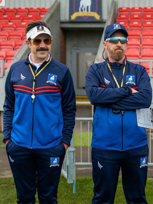 Ted Lasso Season 4 Jason Sudeikis Blue Tracksuit