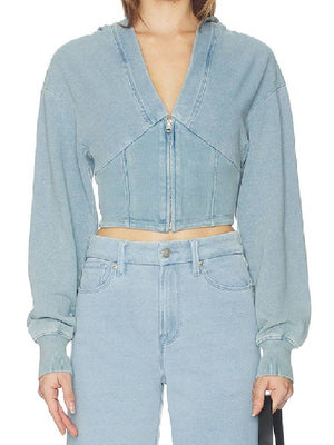 Ted Lasso S4 Juno Temple Blue Corset Hoodie