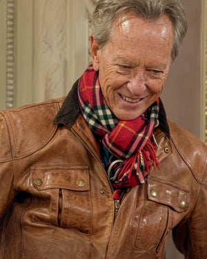 The Celebrity Traitors Richard E. Grant Brown Leather Jacket