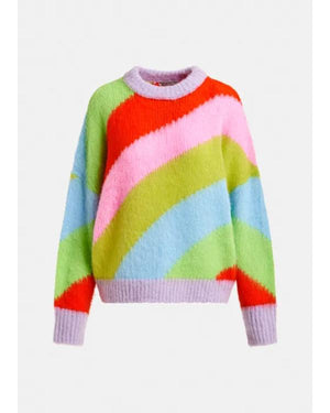 The Celebrity Traitors S02 Hannah Fry Rainbow Striped Sweater - view 2