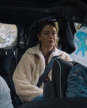 The Family Plan 2 Michelle Monaghan Sherpa Fleece Jacket