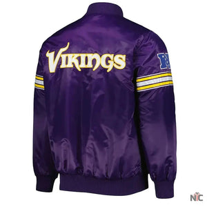 The Pick and Roll Minnesota Vikings Satin Jacket