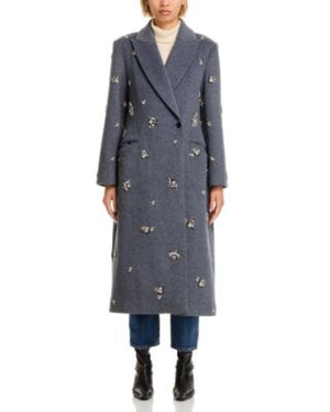 The Today Show 2025 Laura Jarrett Grey Embellished Coat