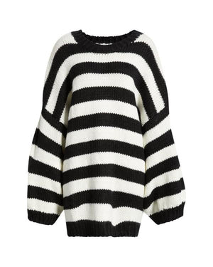 The View 2026 Whoopi Goldberg Stripe Chunky Knit Sweater - view 2