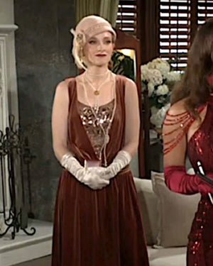 The Young And The Restless Ashley Campbell Brown Velvet Dress