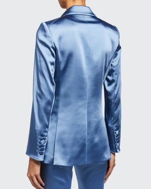 The Young And The Restless Lauralee Bell Blue Satin Blazer