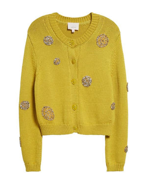 The Neighborhood S08 Tichina Arnold Embellished Yellow Cardigan