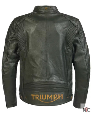Triumph Men’s Racing Green Motorcycle Braddan Air Race Jacket