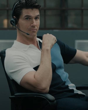 Upload Robbie Amell Multicolor Polo Shirt