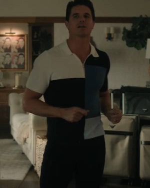 Upload Robbie Amell Multicolor Polo Shirt