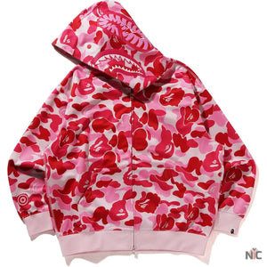 Abc Camo Polyester Relaxed Fit Shark Full Zip Hoodie M