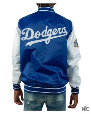 All-star Los Angeles Dodgers Inspired Satin Varsity Jacket