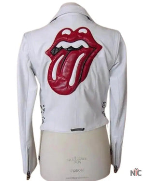 Chrome Hearts Inspired Limited Edition Rolling Stones Leather Jacket