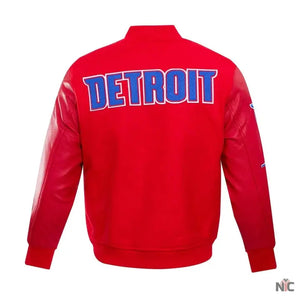 Detroit Pistons Inspired Classic Wool Varsity Jacket