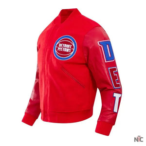 Detroit Pistons Inspired Classic Wool Varsity Jacket