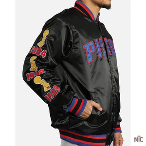 Detroit Pistons Inspired Finals Satin Jacket