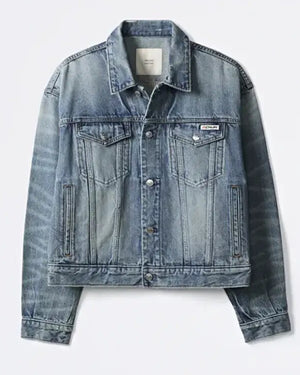 Jungkook Blue Denim Trucker Jacket - view 3