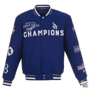 Dodgers Inspired Authentic Jh Design Championship Varsity Jacket