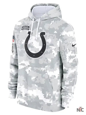 Indianapolis Colts Salute To Service Camo 2024 Hoodie