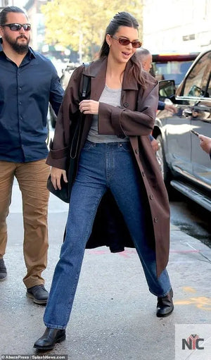 Kendall Jenner Brown Trench Coat