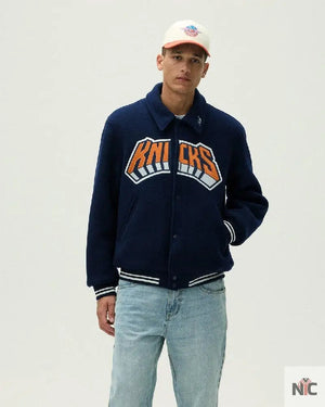 Kith For The New York Knicks Inspired Empire Wool Coaches Jacket