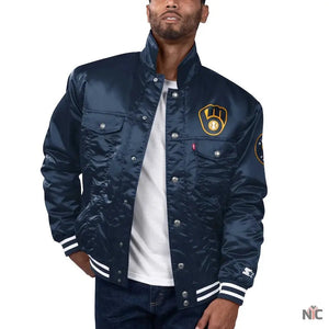 Levis x Starter Milwaukee Brewers Inspired Jacket
