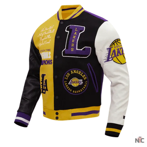Los Angeles Lakers Inspired Varsity Jacket
