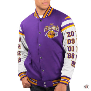 Los Angeles Lakers Inspired World Series Champions Purple & White Jacket