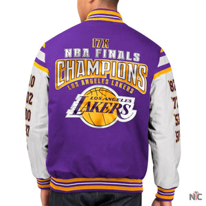 Los Angeles Lakers Inspired World Series Champions Purple & White Jacket