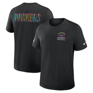 Green Bay Packers Nike Black 2025 NFL Crucial Catch Tri-Blend Dri-FIT T-Shirt