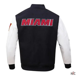 Miami Heat Inspired Classic Wool Varsity Jacket