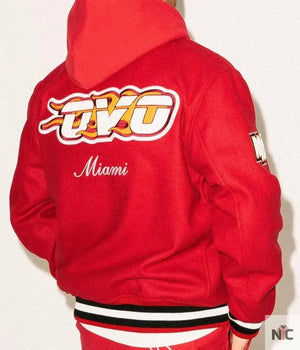 OVO Miami Heat Inspired Varsity Jacket