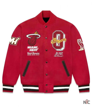 OVO Miami Heat Inspired Varsity Jacket