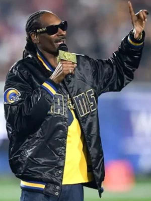 Snoop Dogg Los Angeles Rams Varsity Jacket - detail view